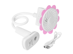 Ventoinha Portátil Mini Girassol Laxiscreed Recarregável Por Usb, Silenciosa E Ideal Para Refrigeração De Mesa