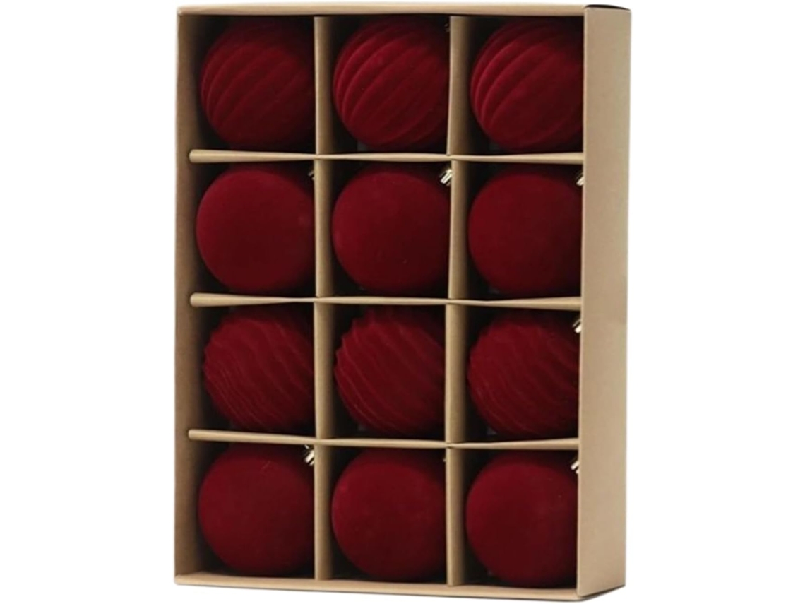 Conjunto De 12 Enfeites Para Árvore De Natal Para Pendurar.