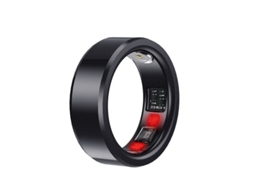 Smart Ring AUJEZON C3 com Rastreamento de Fitness e Caixa de Carregamento 17# Preto