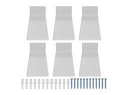 6pcs rack para sapatos flutuante de parede acrílico transparente exibição tênis organizer S/MARCA