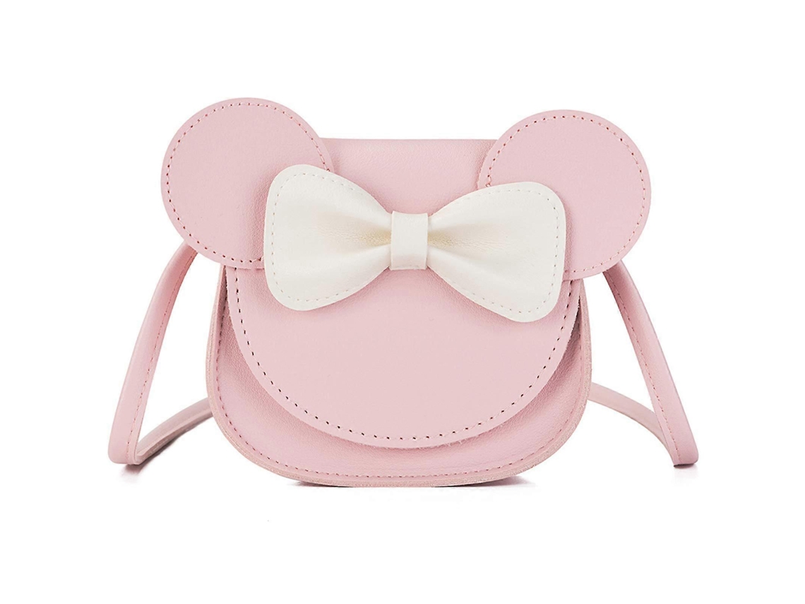 Bolsa De Ombro Meninas Laço Borboleta Mini Abotoamento Cruzado