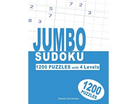 Livro Jumbo Sudoku 1200 Puzzles with 4 Levels. de Daniel Schoeman (Inglês)