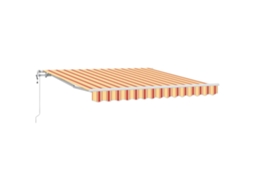 Toldo Retrátil Manual HARLANV1 Amarelo e Laranja 350x250 Cm Tecido