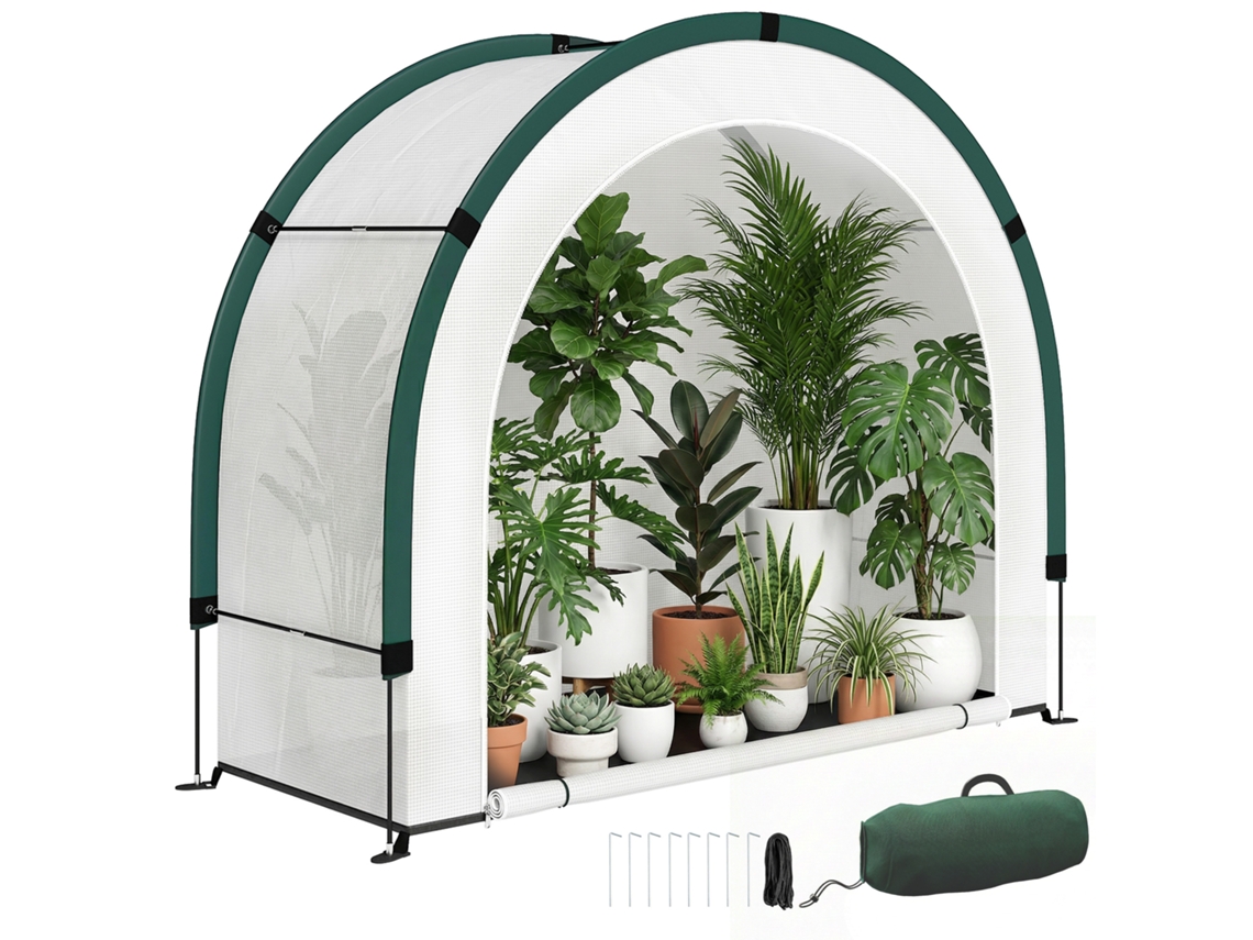 Miniestufa de Jardim em Pe, 200x80x164 Cm ZACHARY