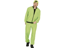 Traje de treino masculino verde neon