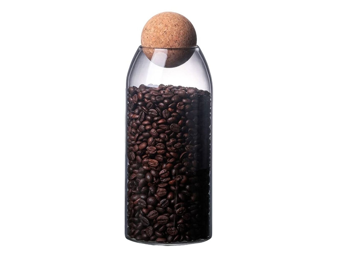 Pote Hermético, Em Vidro, Para Café, Açúcar, Para Organização Doméstica Na Cozinha E Bancada