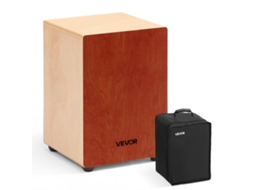 Caixa de percussão de madeira com cordas de guitarra (305 x 305 x 430 mm) (bolsa Vevor)