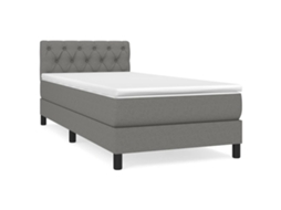Box Spring Bed, Box Spring Beds Vidaxl Cinzeto Tecido (80 X 200 Cm)