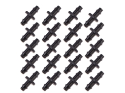Conector De Irrigação Para Jardim 4/7mm,100 Peças Acoplamento Duplo Ranhurado Para Sistema De Gotejamento Btforus