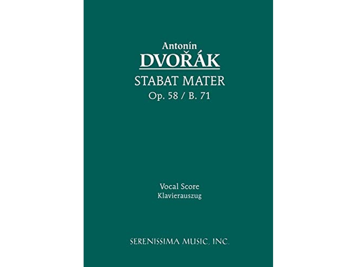 Livro Stabat Mater Op58 Vocal score Latin Edition de Dvorak Antonin (Latim)