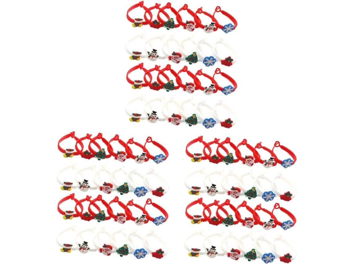 Conjunto De 72 Pulseiras De Natal Para Crianças