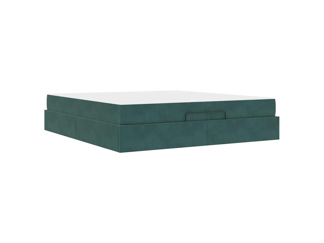 Conjunto 2 Cama Moderna Vidaxl Verde Veludo (180 X 200 Cm)