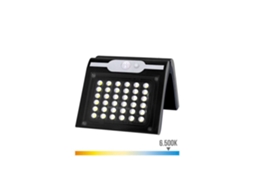 Lâmpada solar externa Brilvibera EDM 2W 220lm 6500K preta