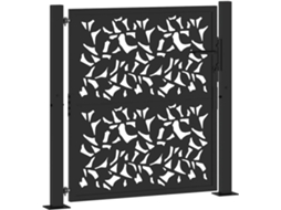 Garden Gate, Garden Gates Vidaxl Preto Aço Resistente Às Intempéries (100 X 100 Cm)