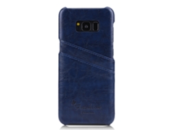 Capa de Couro LAXISCREED Samsung S8 Azul