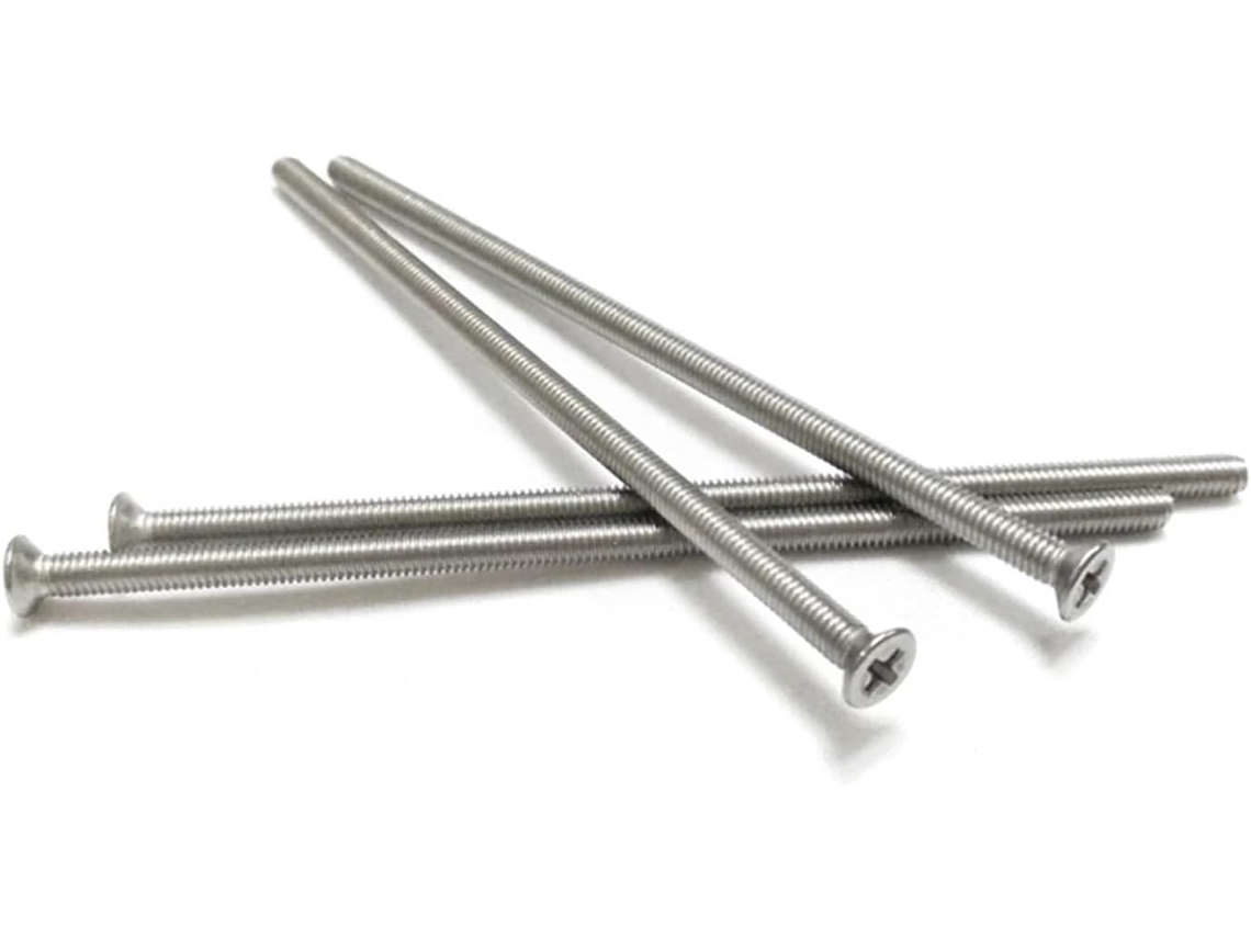 10 Parafusos De Aço Inoxidável Com Cabeça Phillips Escareada M4