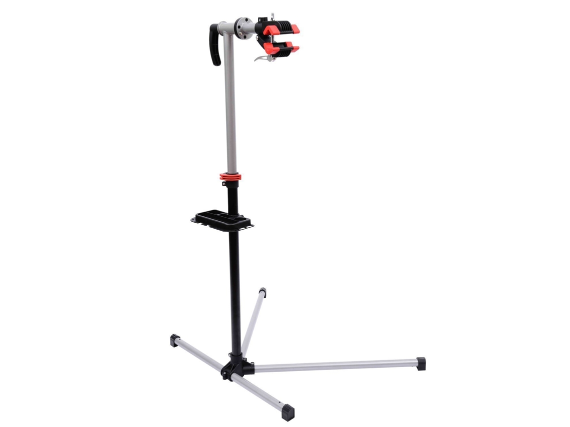 Suporte De Reparação De Bicicleta Portátil Com Altura Ajustável 109-180cm Giratório 360° 100x66x180cm Preto