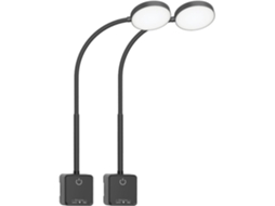 Conjunto De 2 Luminárias Cabeceira Led Sensíveis Ao Toque E Com Intensidade Ajustável, Com Plugue Usb E Porta De