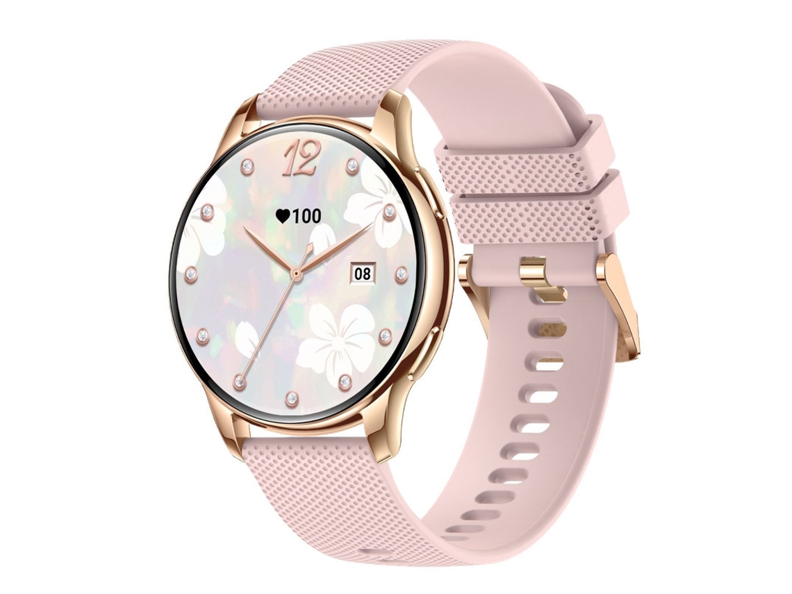 Smartwatches Feminino Bestvite 1,32" Com Chamadas, +100 Exercícios, Ritmo Cardíaco, Sono E Spo2 Rosa