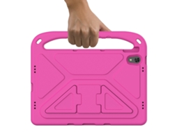 Capa Para Tablet Lurelia, Compatível Com Lenovo K10 X6c6 10,3, Vermelho Rosado, Eva, Função Sono, Proteção Antiquedas