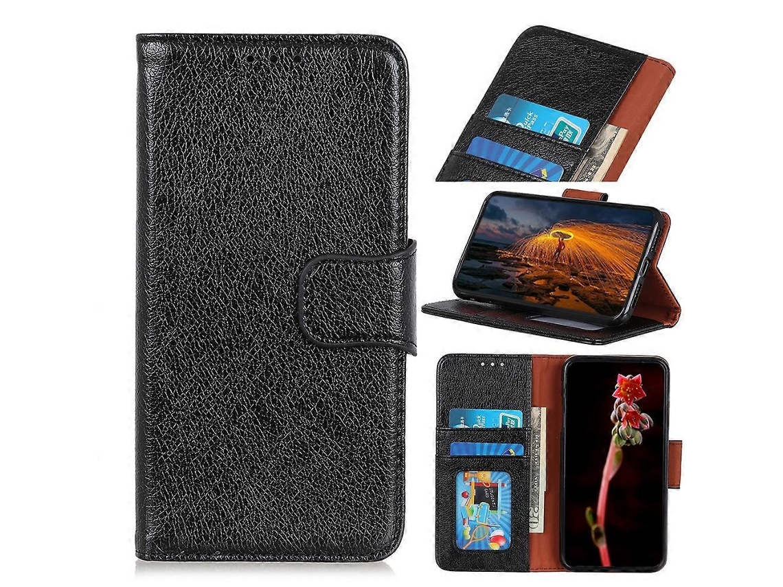 Capa De Couro Com Textura Napa Para Samsung Galaxy A04 4g