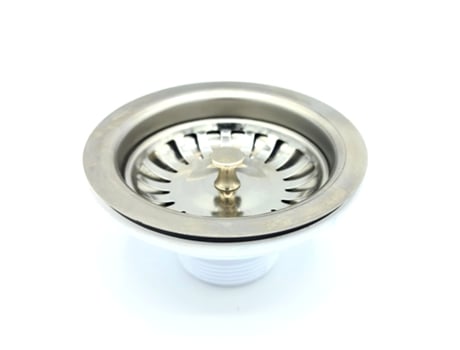 Cesto de Aço Inoxidável para Coador de Resíduos de Lavatório de Cozinha