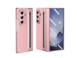 Capa Para Samsung Galaxy Z Fold8 Ultra, Capa Protetora De Película Temperada Tudo Em Um Digitallab (rosa)