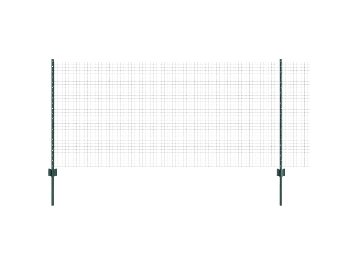 Cerca Com Poste Verde 1 X 10 M Aço