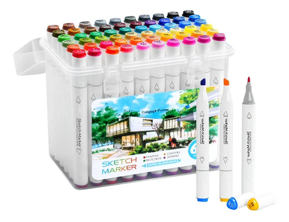 Canetas Marcadores Para Escrever Desenhando Marcadores 60x Cvayotoy