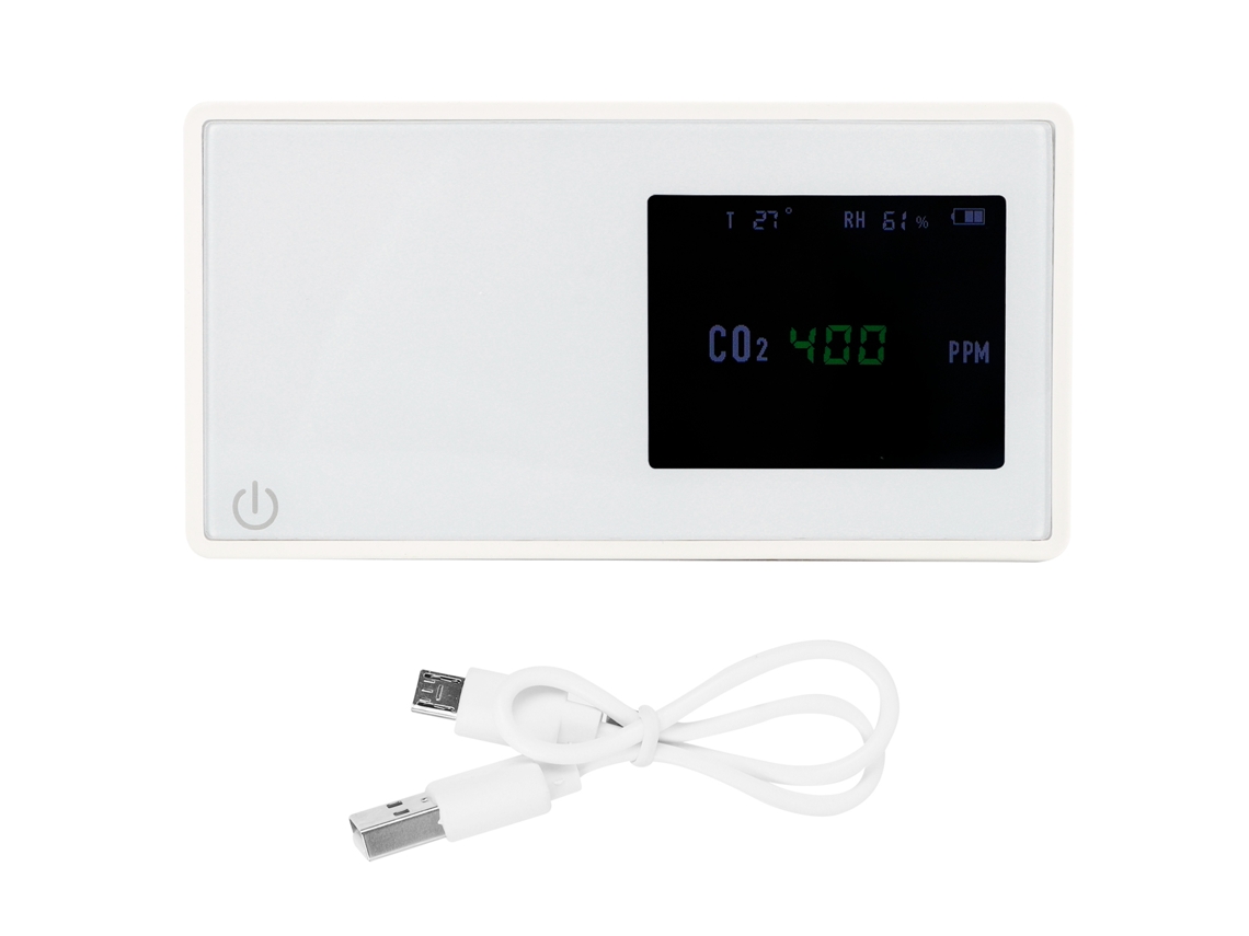 Laxiscreed Monitor De Dióxido De Carbono Com Display Digital Para Controle Da Qualidade Do Ar