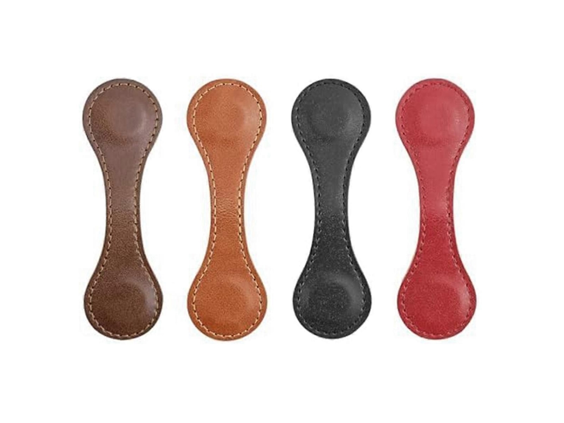 Marca-páginas Magnético De Couro, Conjunto Com 4 Unidades, Ótimo Para Presente