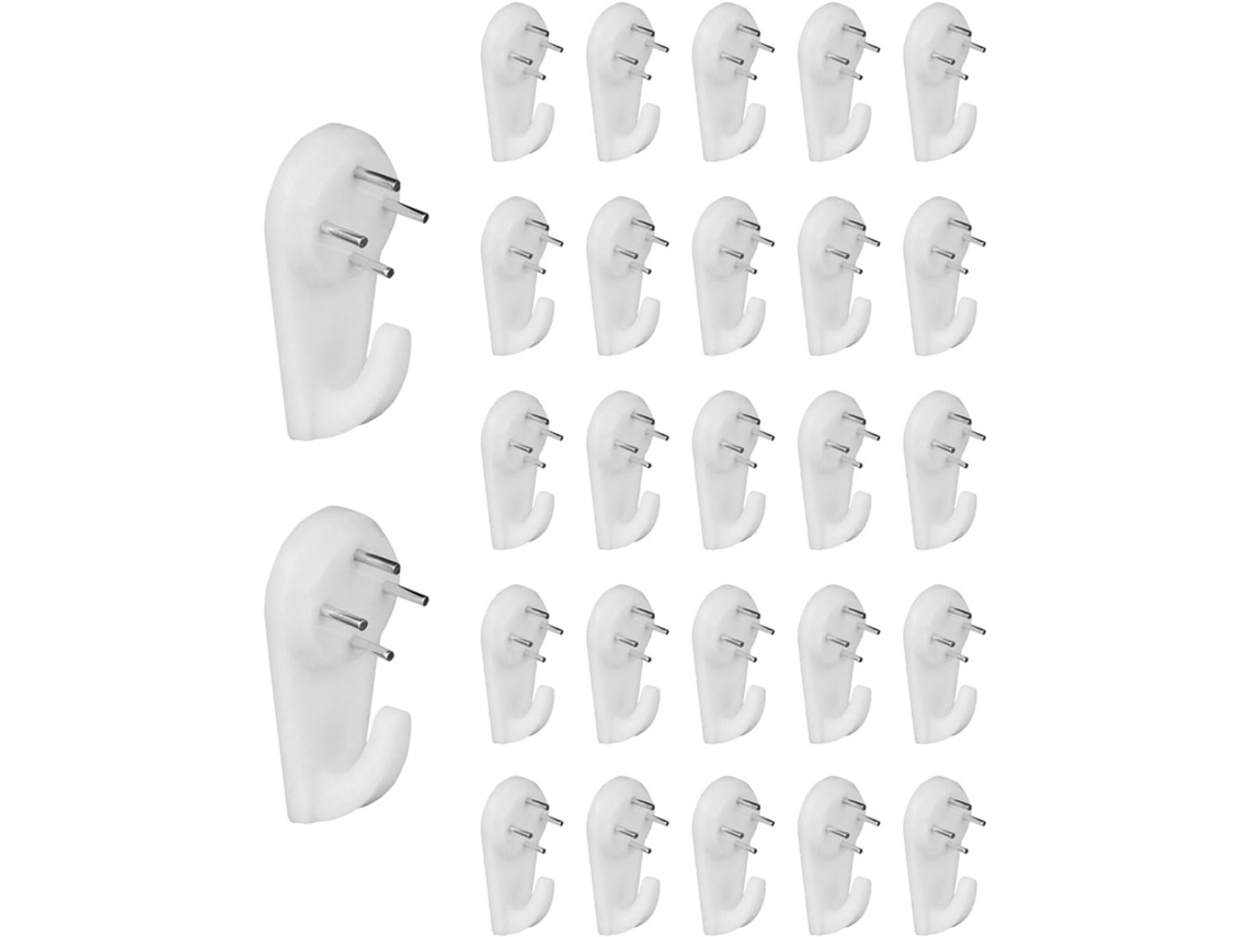 Kit Com 50 Ganchos De Parede Para Pendurar Quadros, Fotos E Espelhos. Ideal Fixar Espelhos. -aquaforge