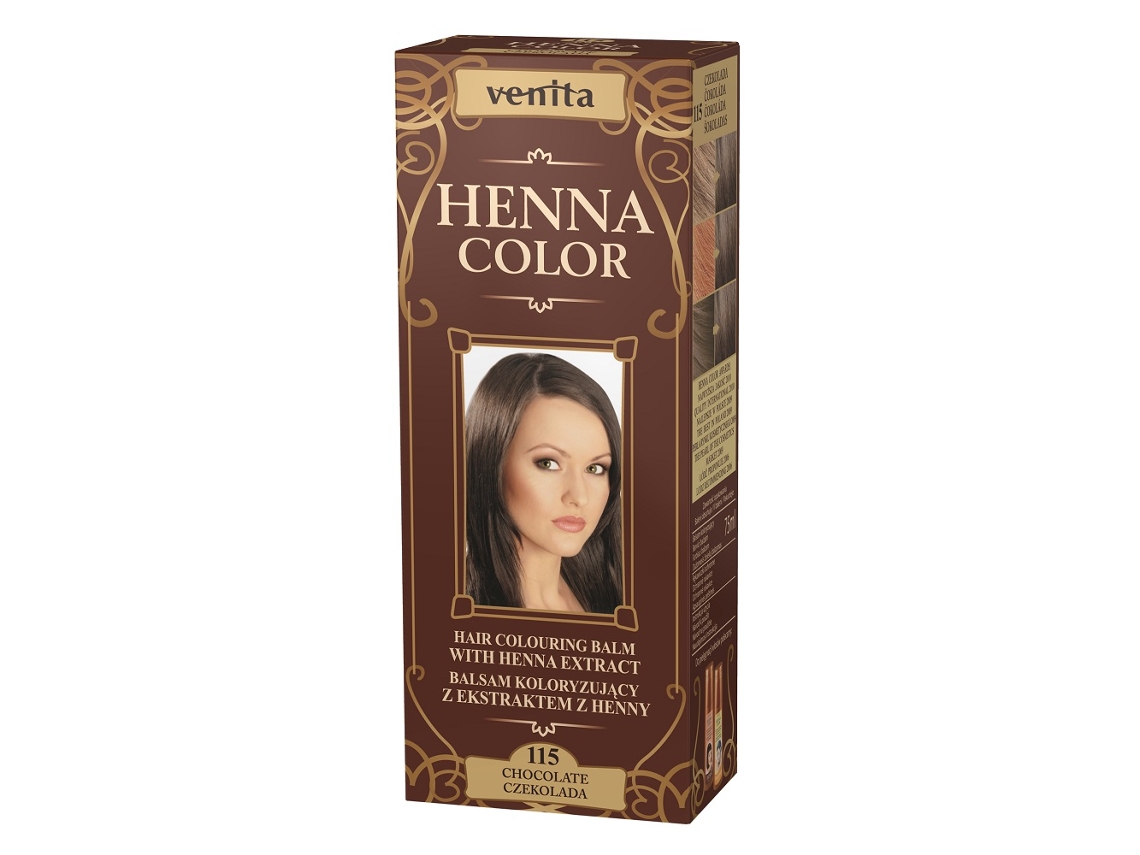 Henna Color Balsam De Cor Com Extrato De Hena Tonalidade Chocolate, 75ml Venita