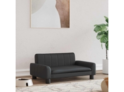Vidaxl Cama 70x45x30 Cm Couro Artificial Preto