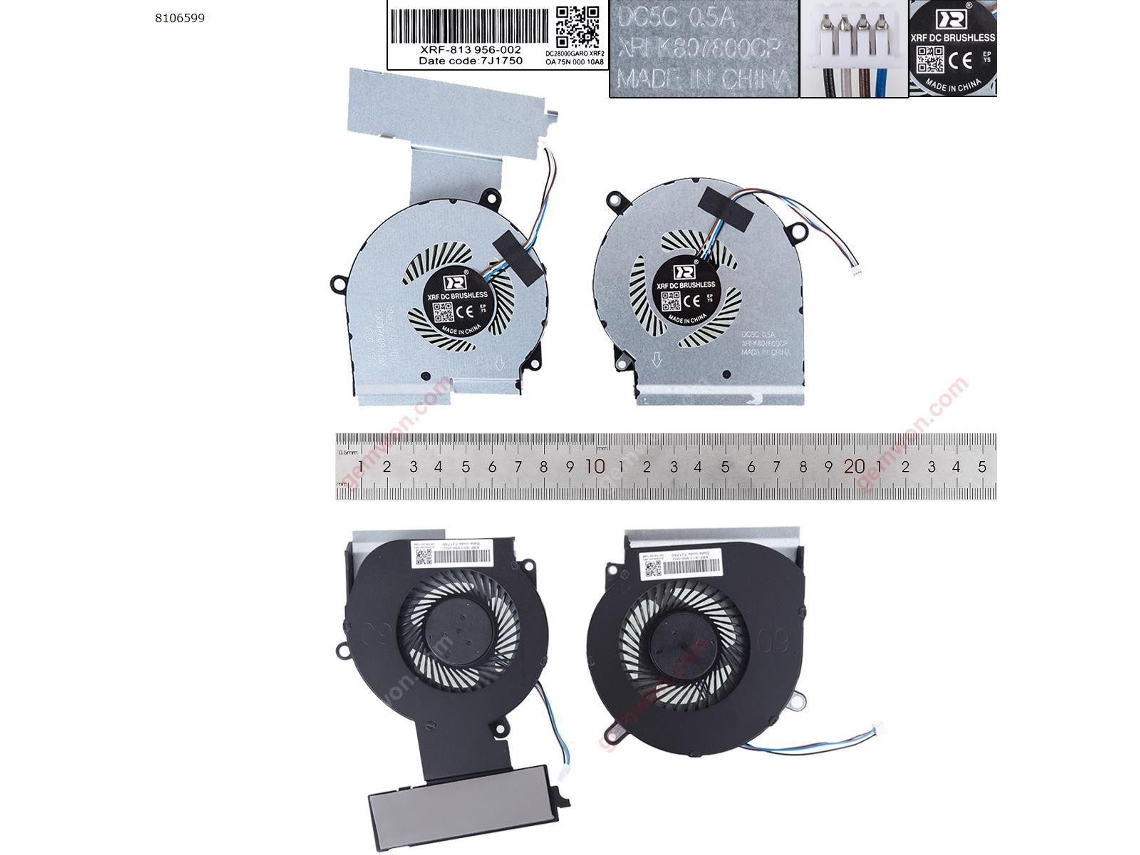 Ventoinha de resfriamento para laptop HP TPN Q211 de 15 polegadas. Alta compatibilidade.