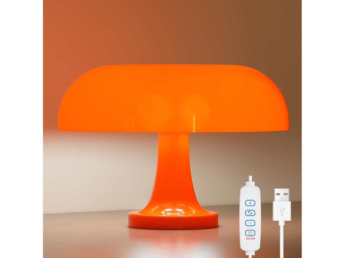 Luminária De Mesa Led, Usb, 10 Níveis De Brilho, Para Cabeceira, Escritório, Sala Ou Ambiente Decorativo