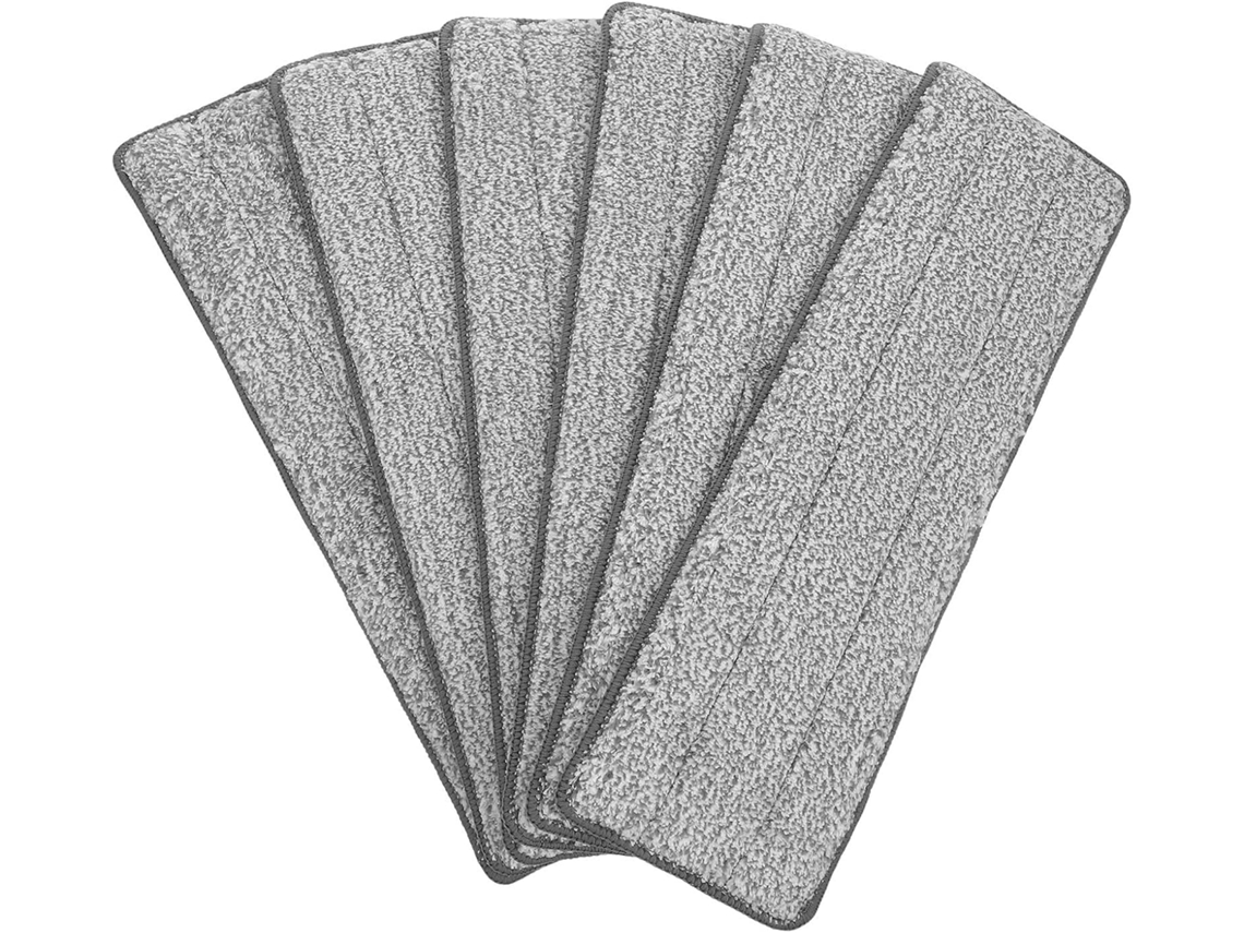 6 Panos De Microfibra Para Mop, Laváveis, Absorventes E Reutilizáveis