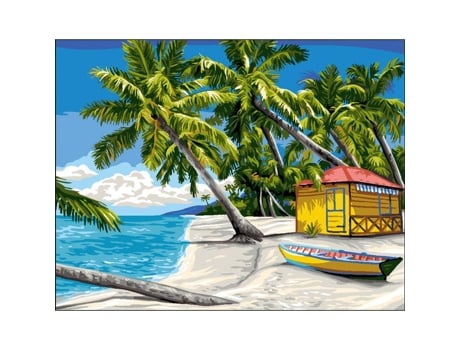 Canevas Antigo Les Antilhas Rafael Angelo 50x65cm Luz