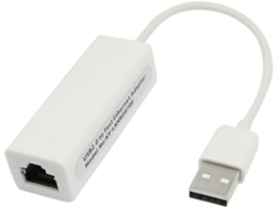 De Rede Lan Usb 2.0 Ethernet Rj45 10/100 Mbps Branco Para Tablet