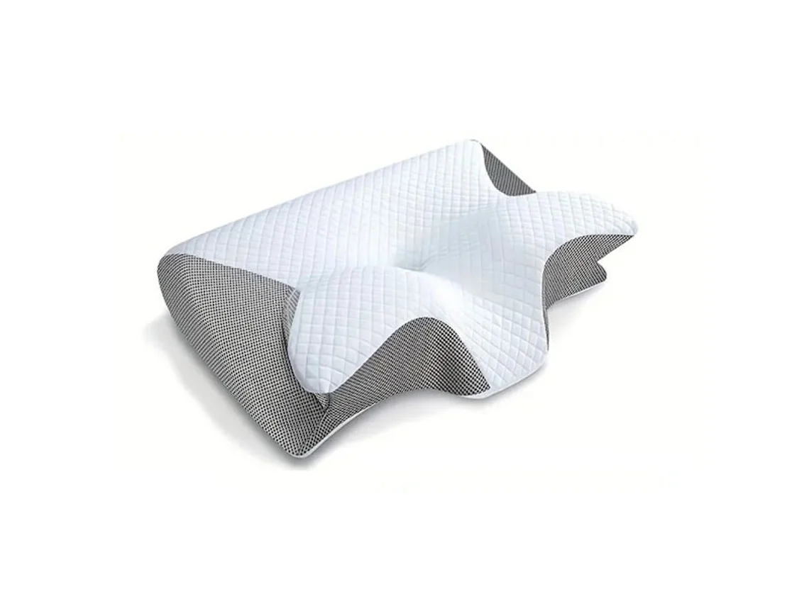 Travesseiro Cervical Ortopédico, 2 em 1, Ergonômico, Anatômico, Alívio no Pescoço, 1 Unidade AQUAFORGE