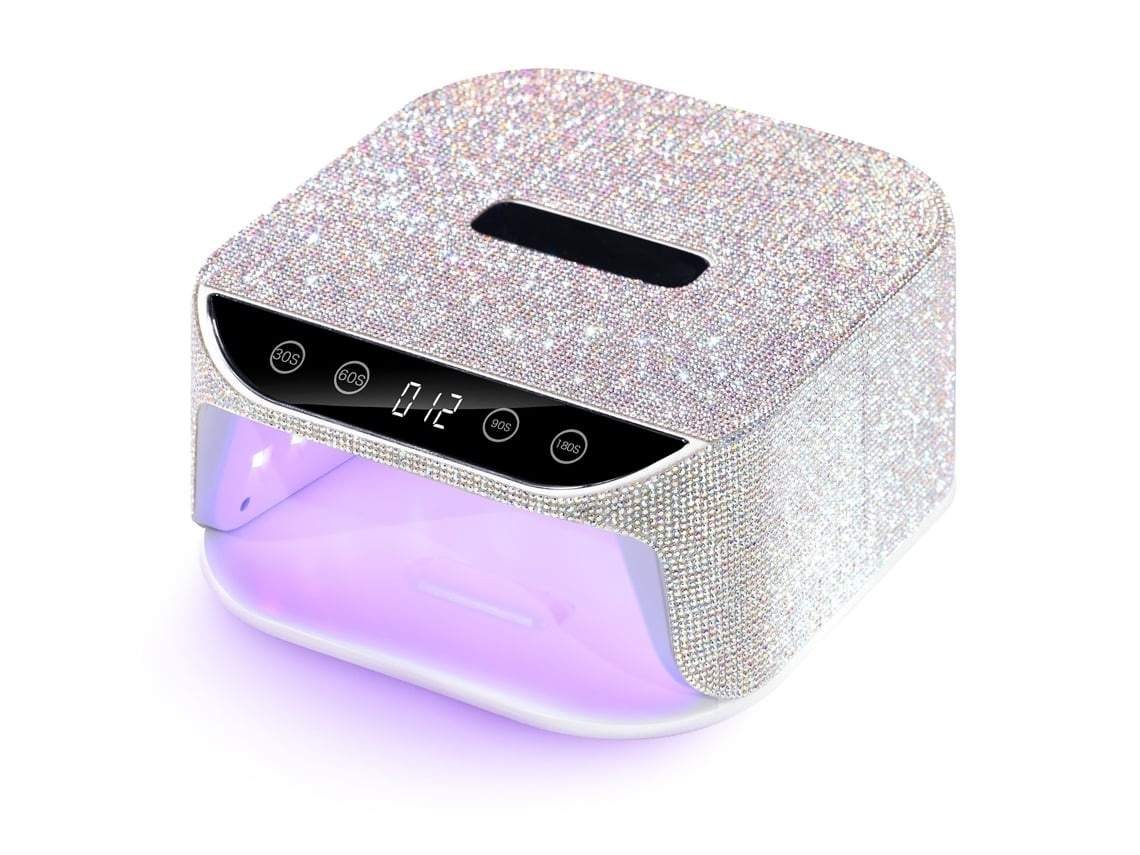 Lurelia Lâmpada Uv Led Para Unhas Com Sensor, Lcd Prata