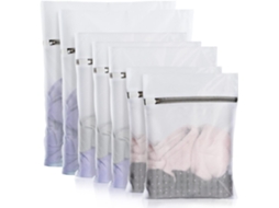 Juego De 7 Bolsas De Lavandería Con Cremallera Para Ropa Delicada