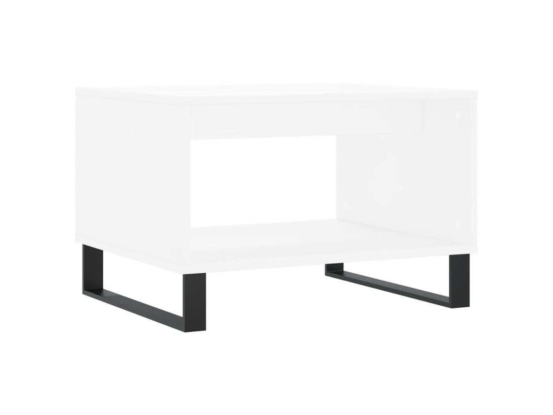 Mesa de Centro Derivados de Madeira Branco MAISON EXCLUSIVE (60x50x40 cm)