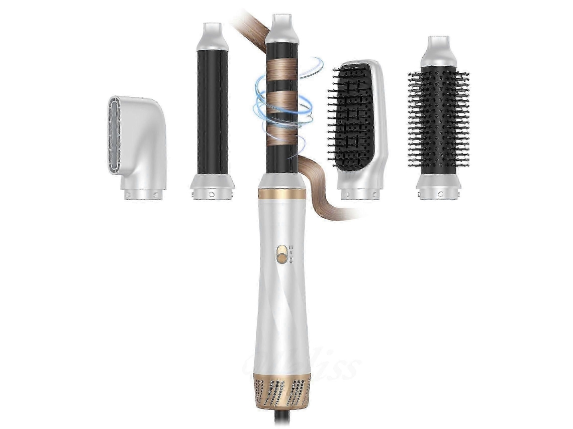 Escova Secadora 5 em 1 com Modelador de Cabelo Air Style Wrap, Conjunto Magic Style com Íons Negativos e Modelador de Cachos Removível. TAISHENGDA