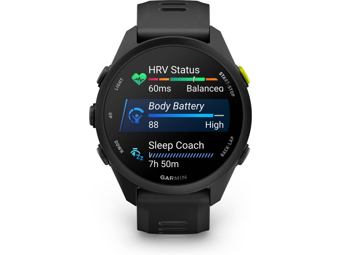 Smartwatch GARMIN Forerunner 70  (1.3'' -  Bluetooth -Autonomia: Até 13 dias - Preto)