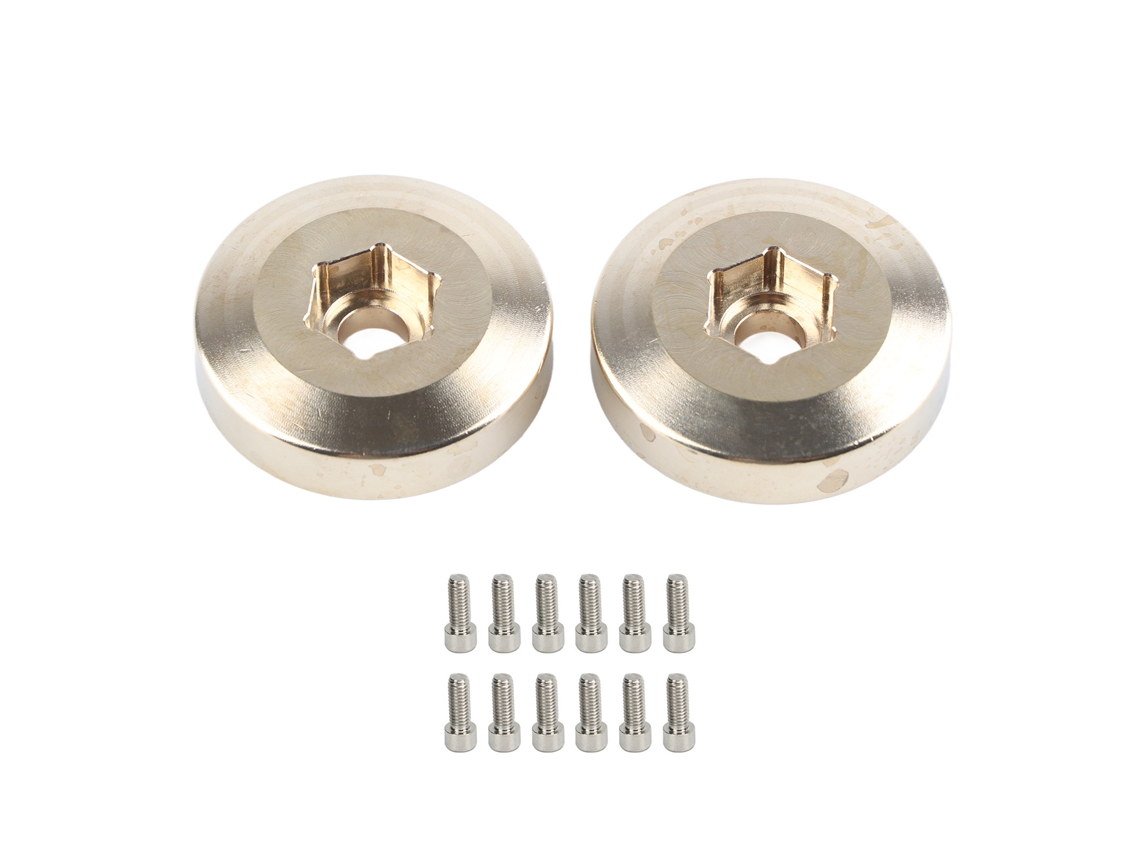 Mali pesos de Roda de Latão 2pcs Adaptador Hexagonal para Carro Rc Crawler 1.9 2.2in Acessórios de Modelo