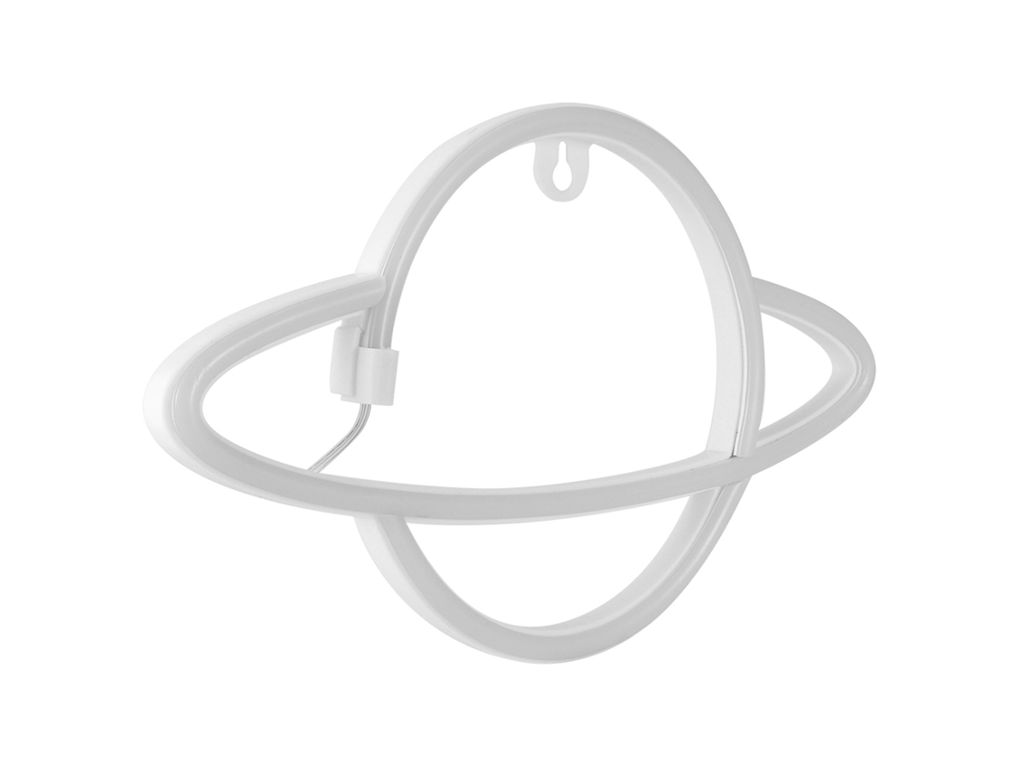 Laxiscreed Luz De Neon Em Forma De Planeta Para Decoração De Quarto, Bar Ou Casamentos Com Fonte Usb E Bateria Recarregável
