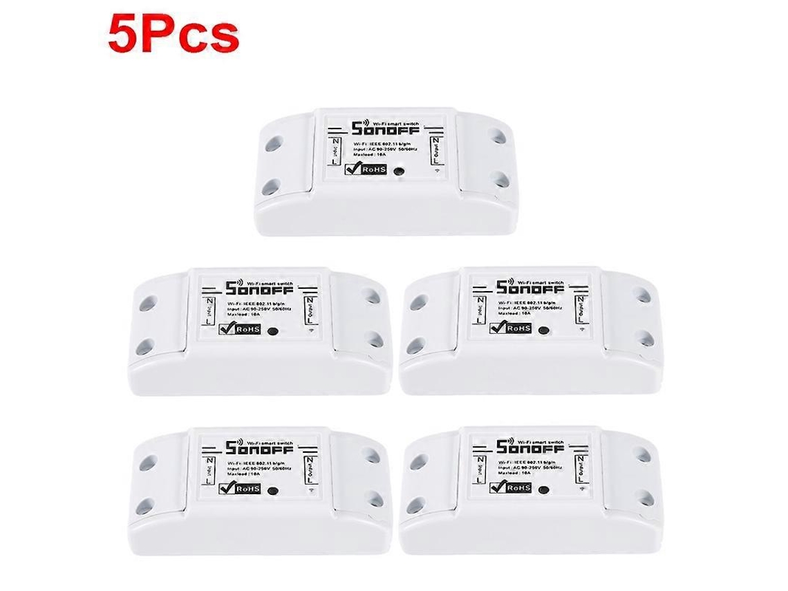 1/5 Peças Sonoff Basic Módulo de Automação de Interruptor Sem Fio Wi fi com Controle Remoto_ptg