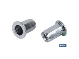 Tuercas remachables hexag. anchas m5   caja 200 unid.