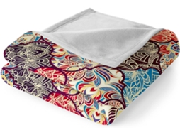 Manta de Flanela Xadrez Mandala Fansu Quente e Macia Microfibra para o Inverno Ideal Cama Ou Sofá Adequada Adu